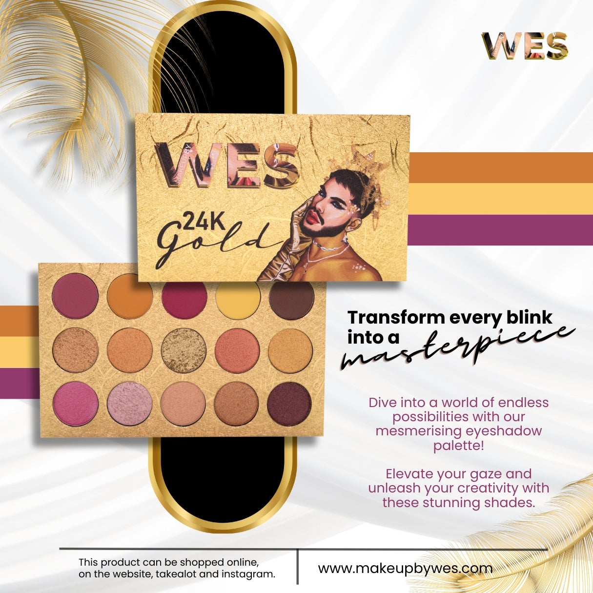 Makeup by Wes 24K Eyeshadow Palette